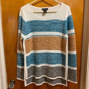 XL Women’s Striped Sweater Y2k